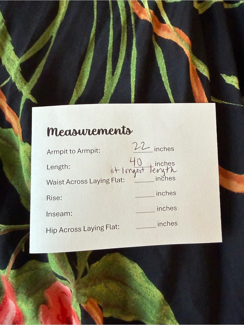 World Market Boho Black Tropical Print Jumpsuit with Yellow & Green Accents - Picture 11 of 12